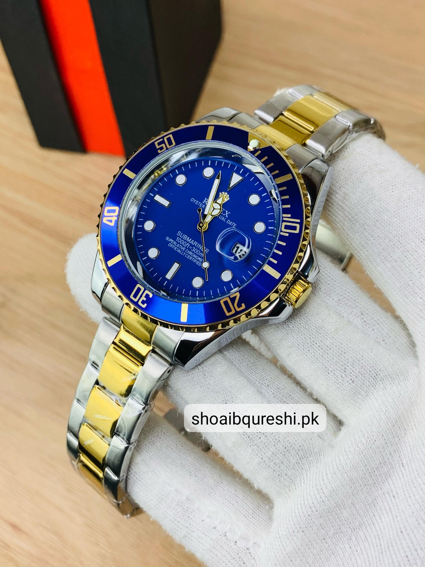 The Bezel Rotating | Two Tone Blue