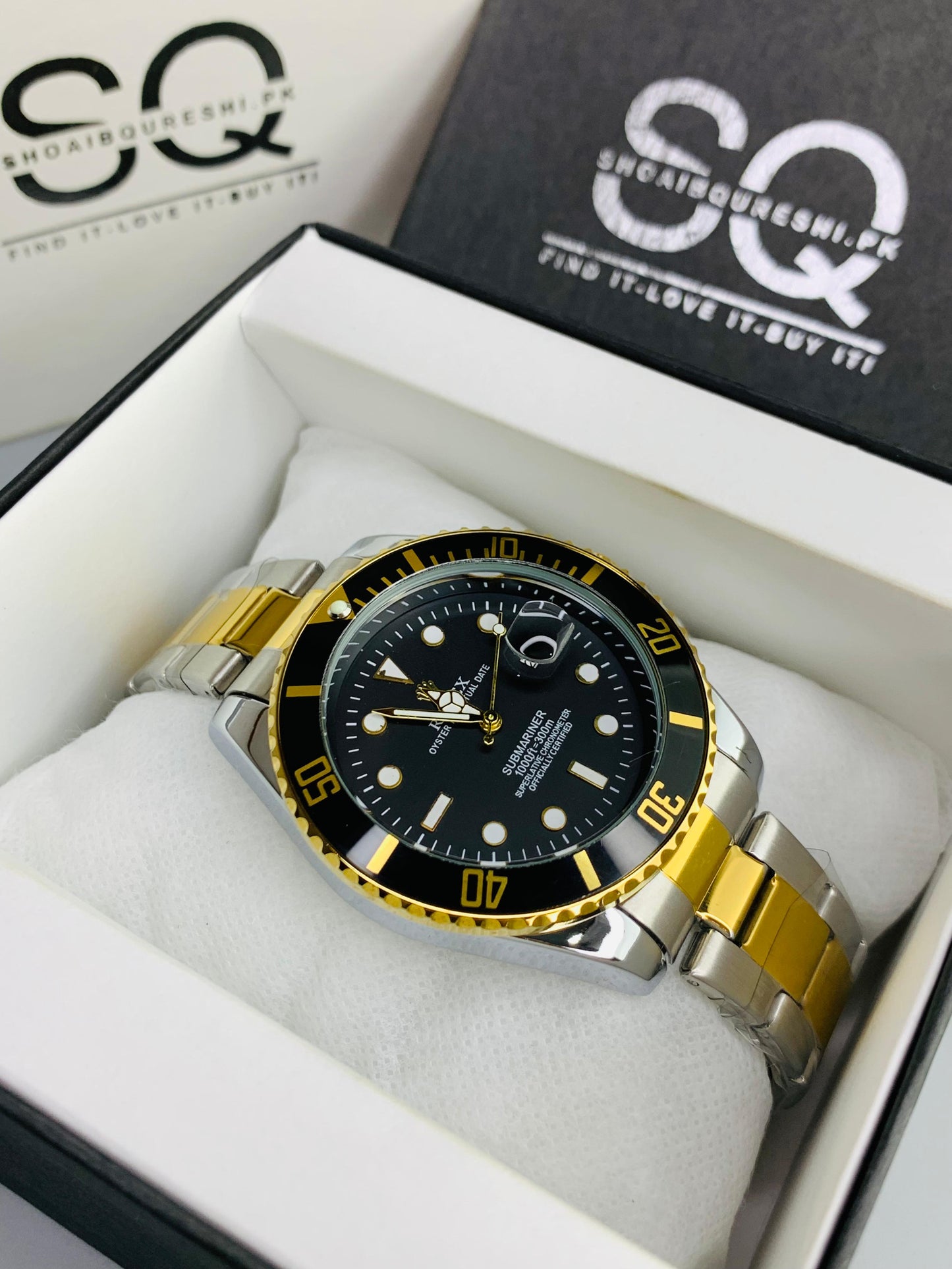 The Bezel Rotating | Two Tone Black