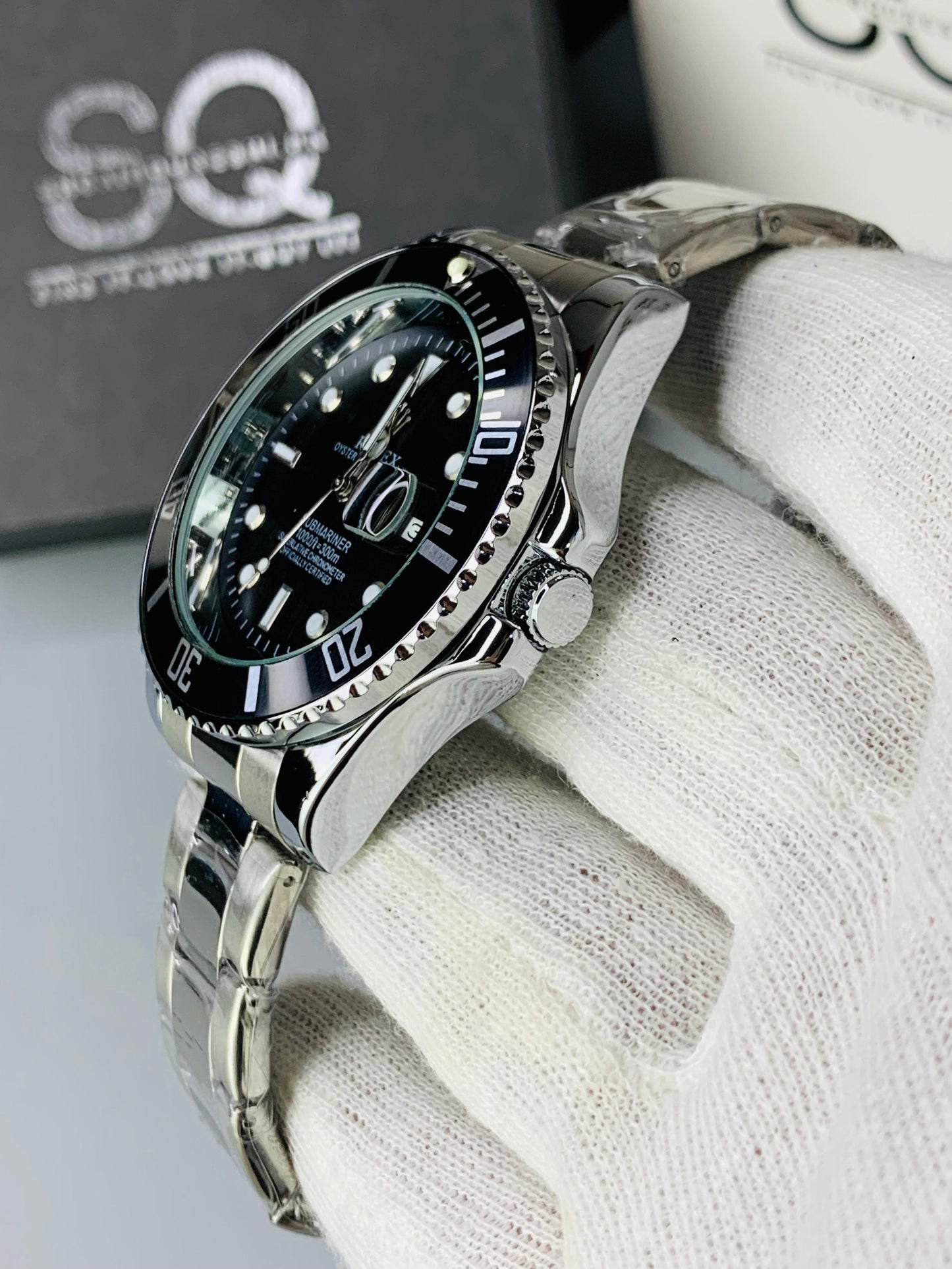The Bezel Rotating | Silver Black