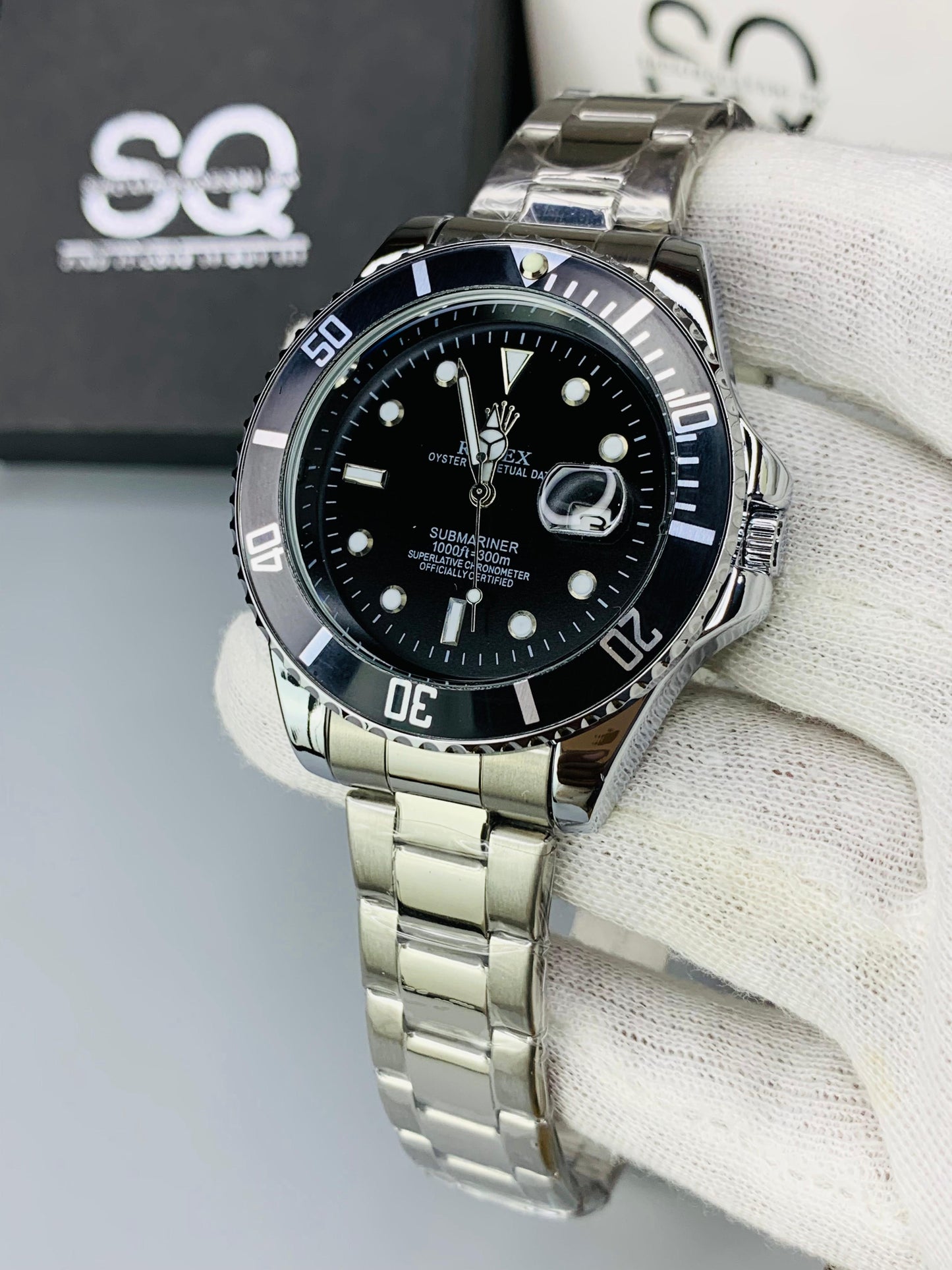 The Bezel Rotating | Silver Black